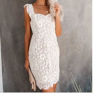VICI white lace dress